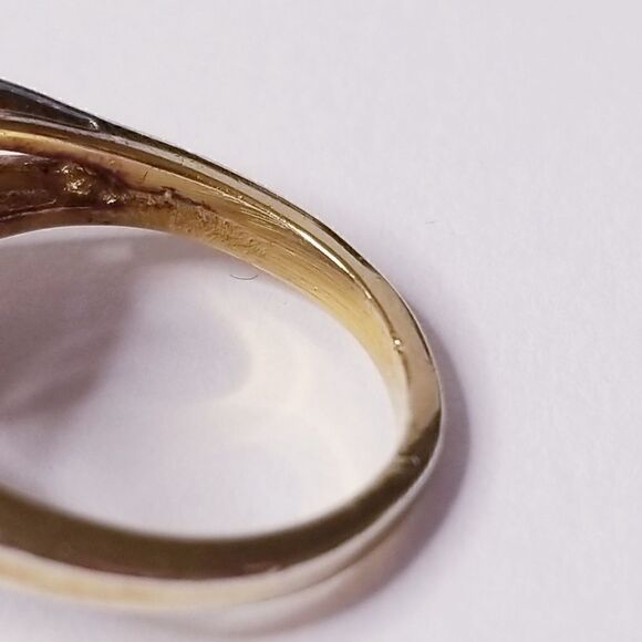 Antique Gold small clustered pearls dome ring - Picture 7 of 13